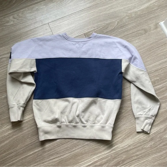 Isabel Marant Etoile Colorblock Gallian Sweater Light Blue Sz 40/L - Picture 14 of 15